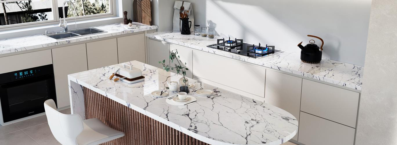 white quartz countertops